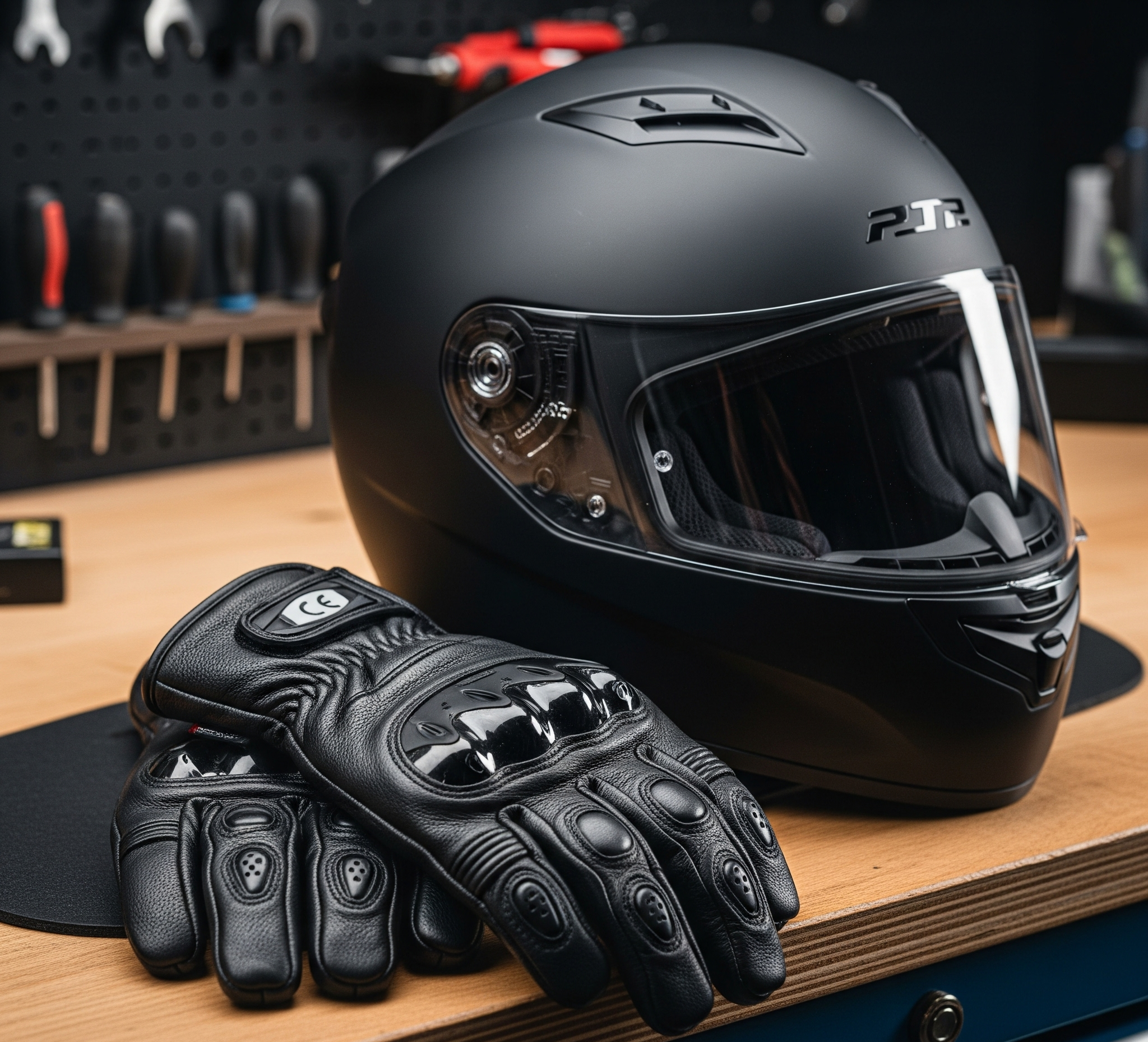 paire de gants montrant l’étiquette CE.
